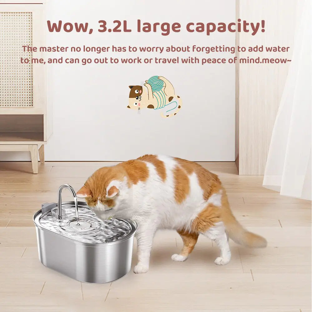 Pet Water Dispenser Stainless Steel