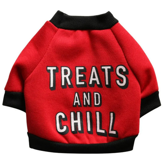 Treats and Chill Pet Sweater Outfit