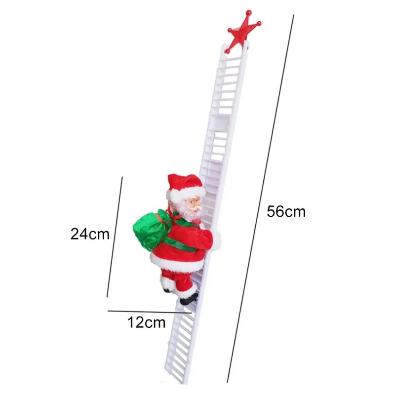 Santa Climbing Ladder Decoration