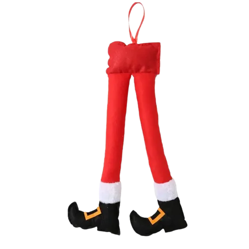 Elf & Santa legs Car Accessory
