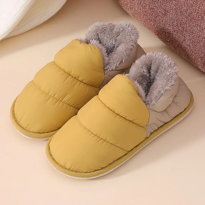 Winter Fur-Lined Rainproof Shoes