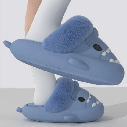 Plush Shark Slippers