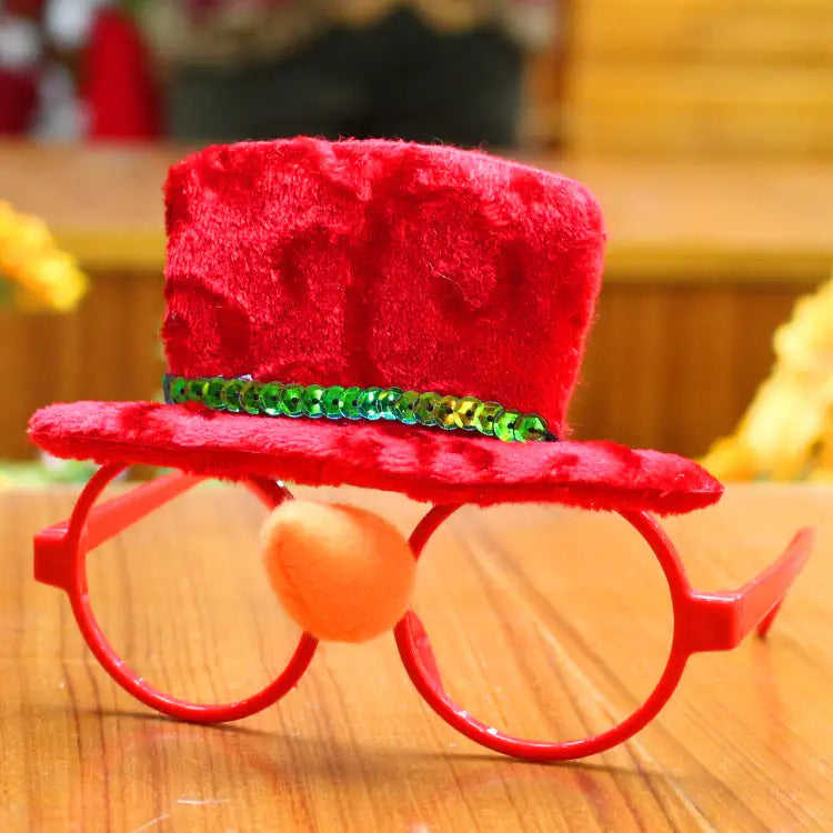 Festive Santa Glasses