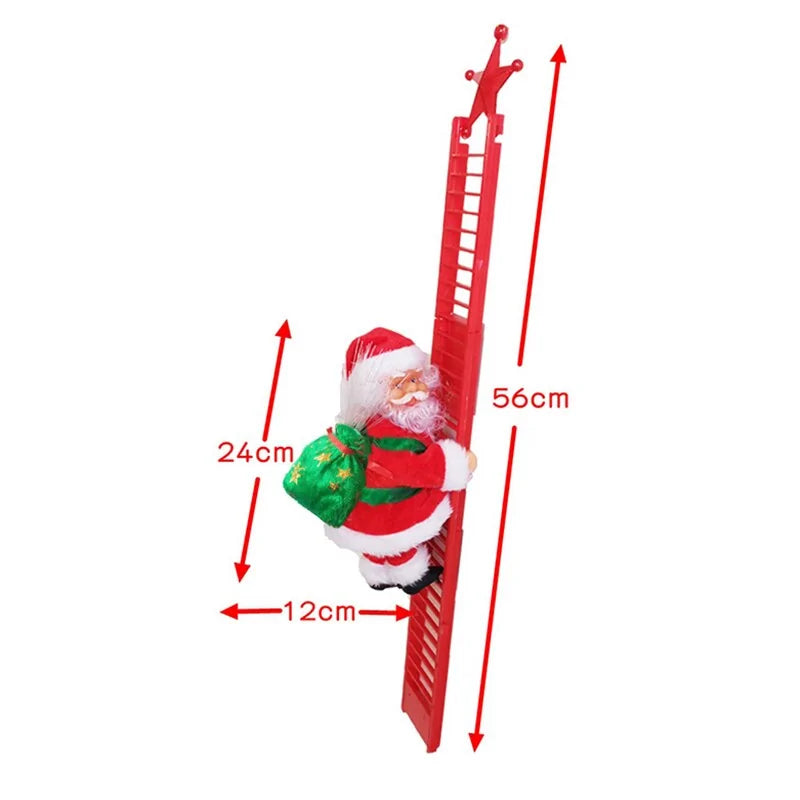 Santa Climbing Ladder Decoration