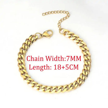 Chain Bracelet Different Widths