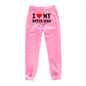 I LOVE MY BOYFRIEND Printed Sweats