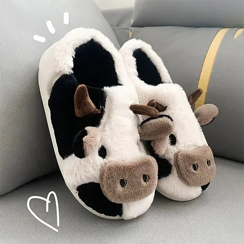 Cute Cow Slippers