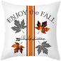 Maple Leaf Pumpkin Pillowcase Cover