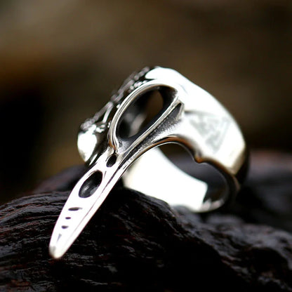 Gothic Bird Skull Ring
