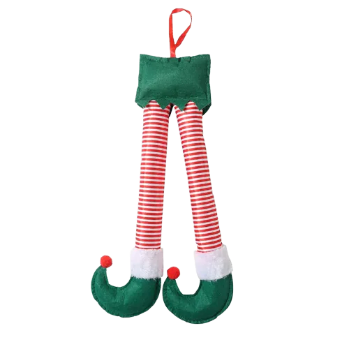 Elf & Santa legs Car Accessory