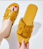 Soft Bottom Cowhide Slippers
