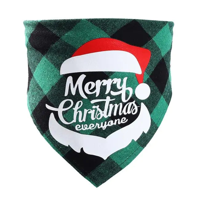 Christmas Plaid Pet Bandanas