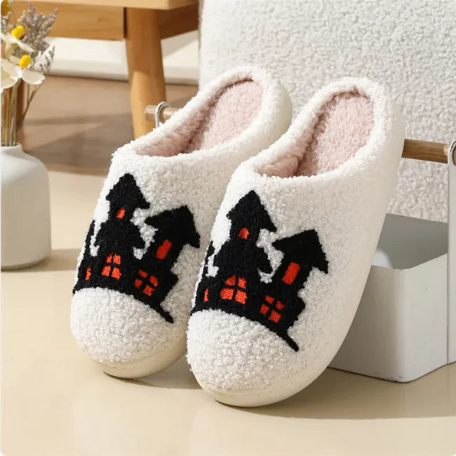 Spooky Witch Hat Slippers