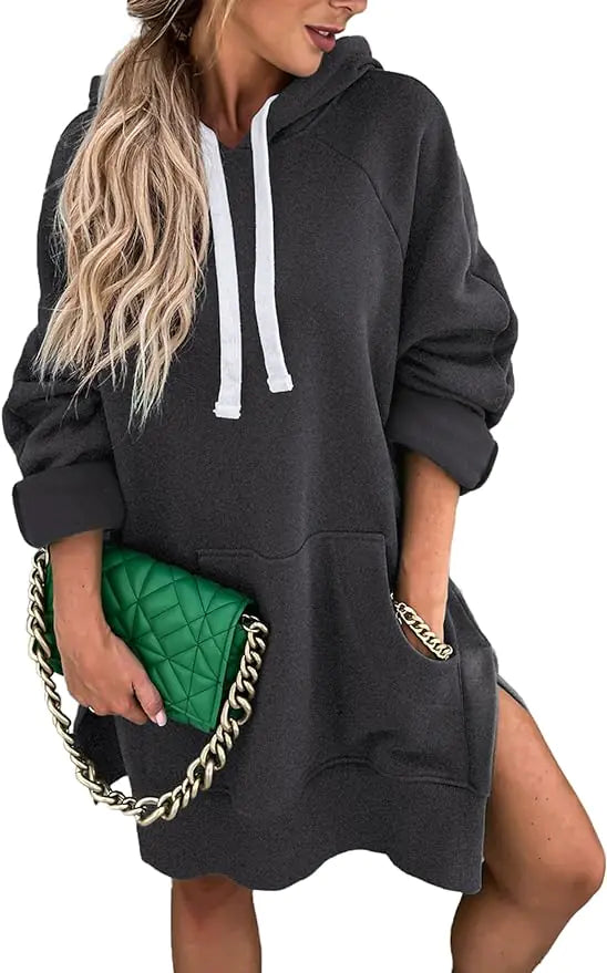Oversized Hoodie Dress Mult. Colors