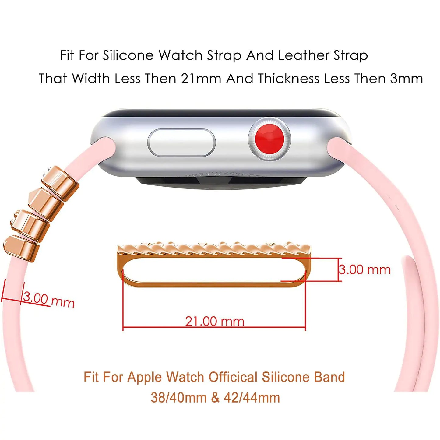 Smartwatch Metal Diamond Decoration Charm