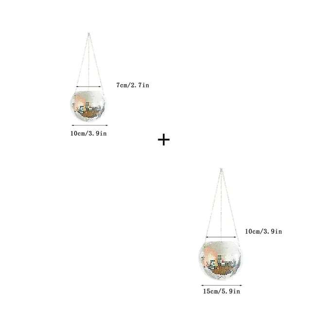 Disco Ball Flower Pot