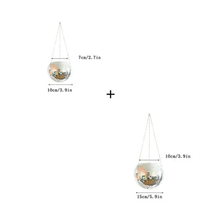 Disco Ball Flower Pot
