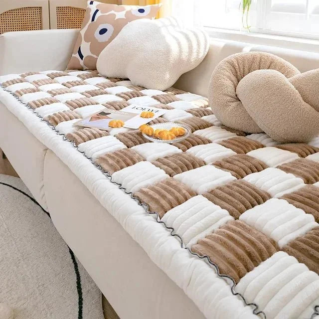 Checkered Sofa Cover