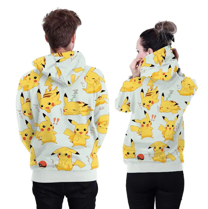 Pikachu Printed Hoodie Jacket