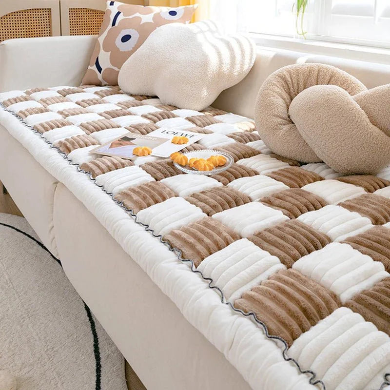 Checkered Sofa Cover