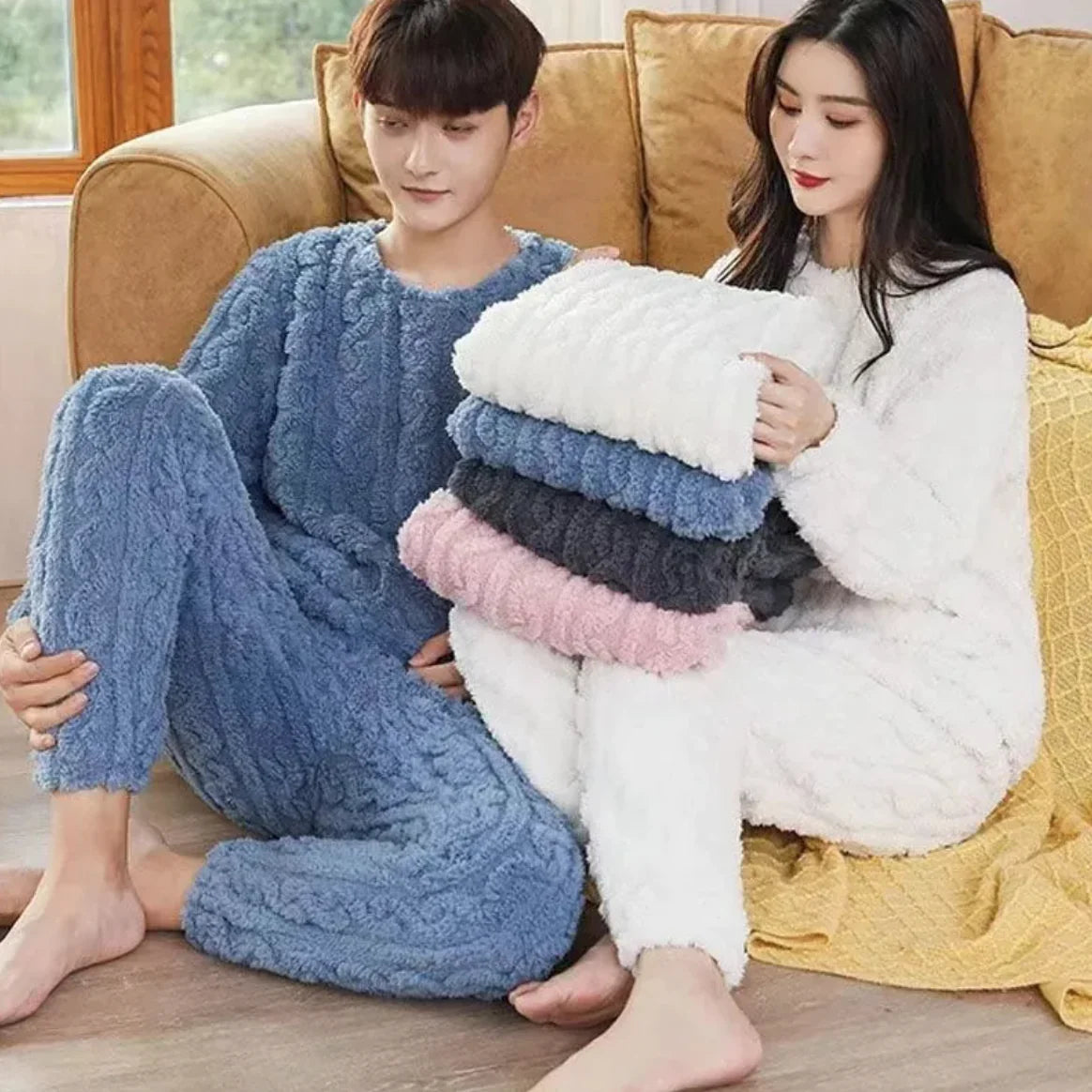 Fluffy Pajama Set