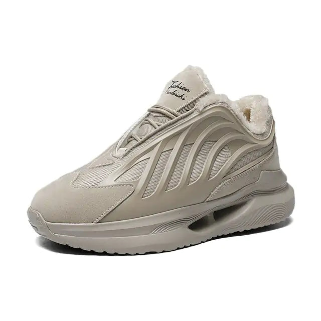 Mens Fur-Lined Warm Sneakers