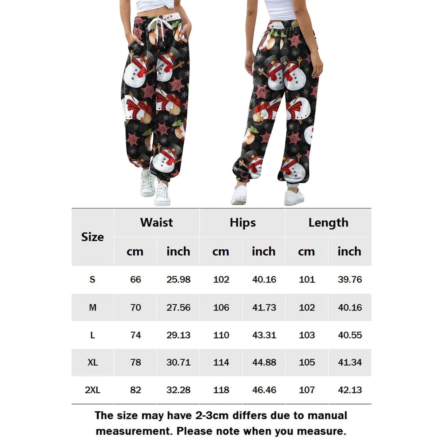 Christmas Print Drawstring PJs