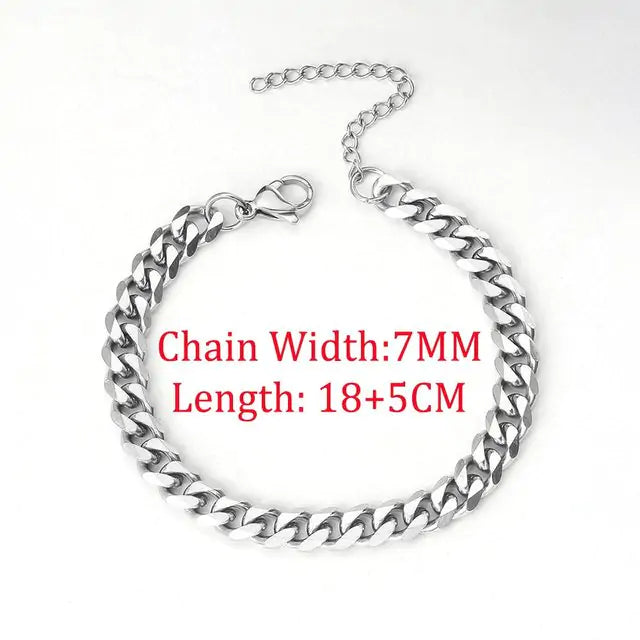 Chain Bracelet Different Widths