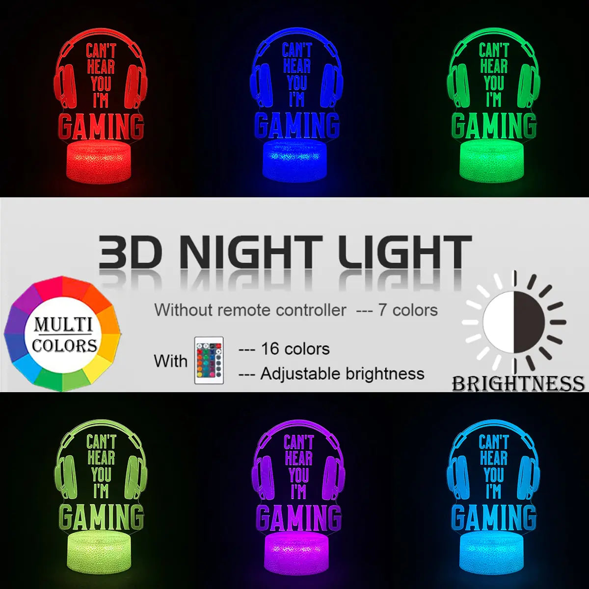 RGB LED Gaming Lamp