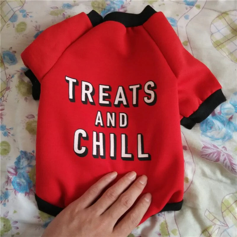 Treats and Chill Pet Sweater Outfit