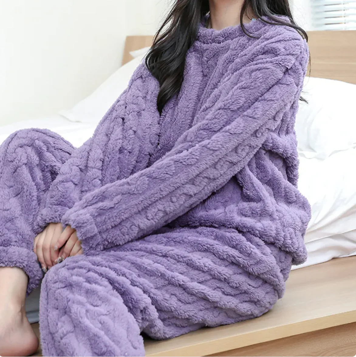 Fluffy Pajama Set