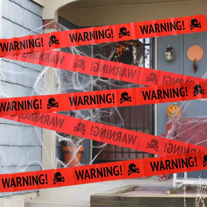 Skeleton Warning Caution Tape Decoration