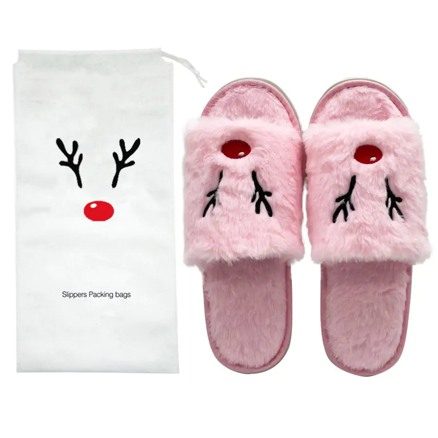 Anti Slip Slippers Pumpkin and Deer