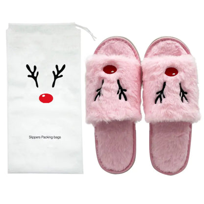 Anti Slip Slippers Pumpkin and Deer