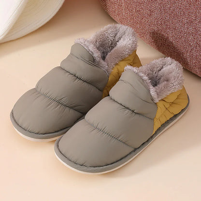 Winter Fur-Lined Rainproof Shoes