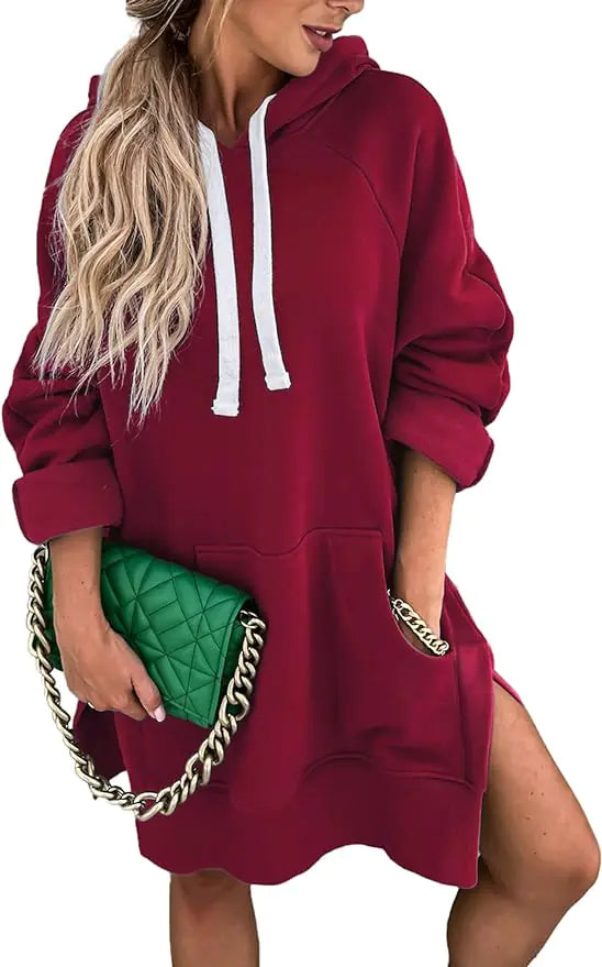 Oversized Hoodie Dress Mult. Colors