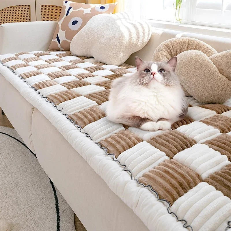 Checkered Sofa Cover