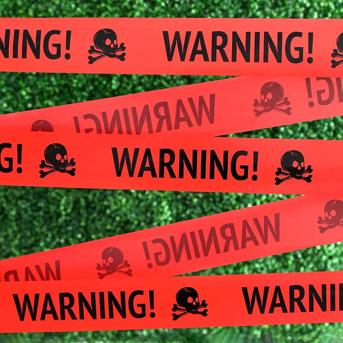 Skeleton Warning Caution Tape Decoration