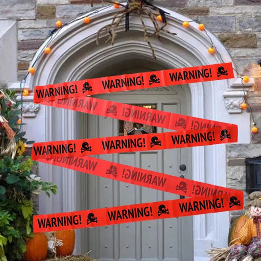 Skeleton Warning Caution Tape Decoration