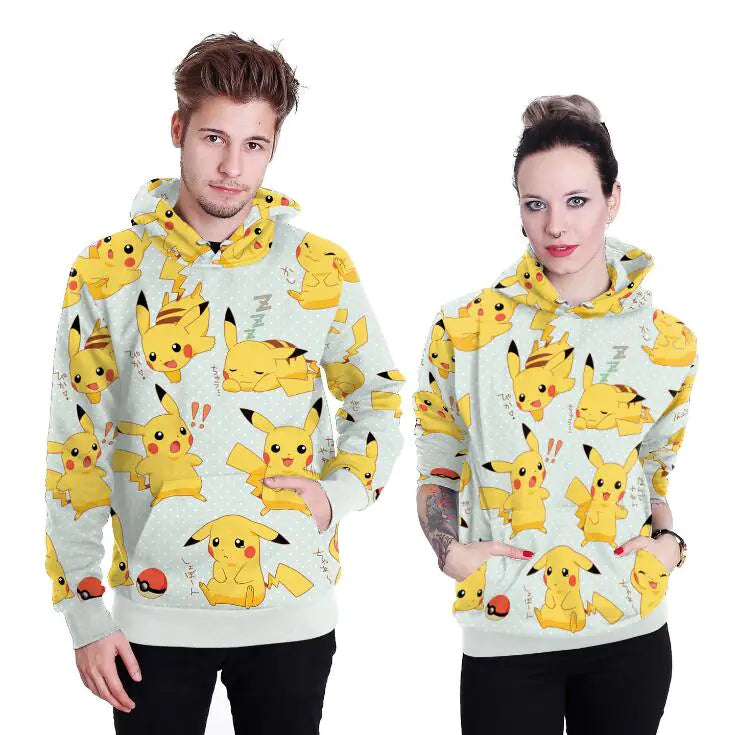 Pikachu Printed Hoodie Jacket