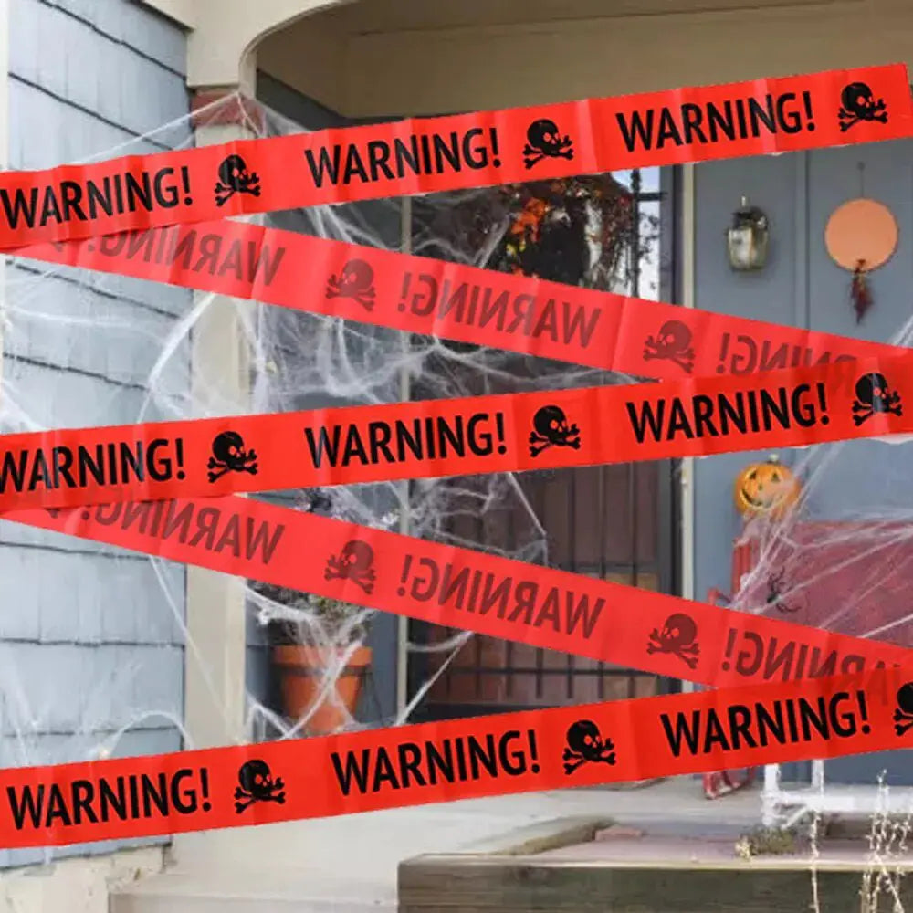 Skeleton Warning Caution Tape Decoration