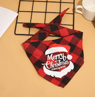 Christmas Plaid Pet Bandanas