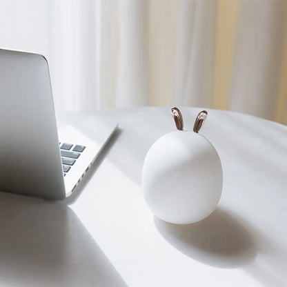 Dimmable LED Silicone Lamp with Animal ears