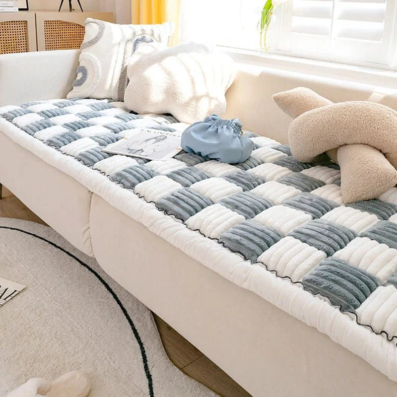 Checkered Sofa Cover