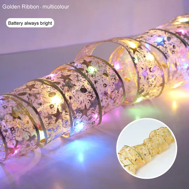 Ribbon Christmas Lights