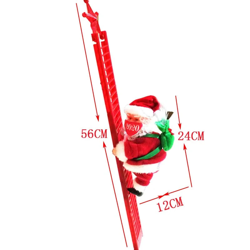 Santa Climbing Ladder Decoration