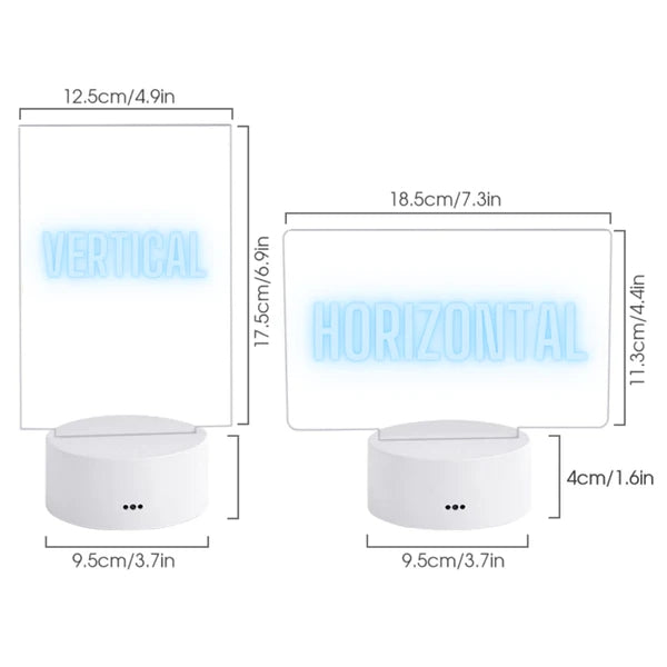 The Note Lamp™ Erasable Message Board
