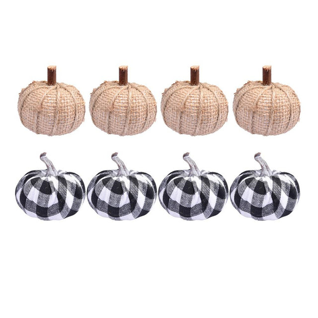Trendy Artificial Burlap Pumpkin