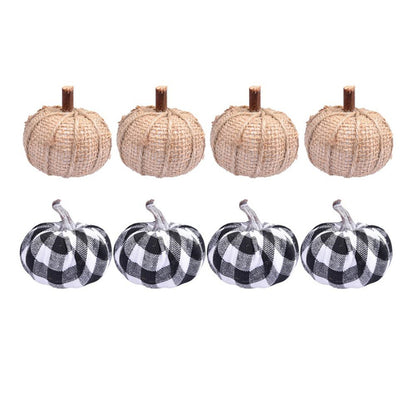 Trendy Artificial Burlap Pumpkin