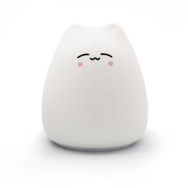 Silicone LED Cat Kawaii Lamp